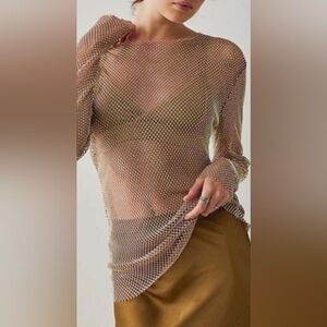 Free People Pretty Petal Filter Finish Long Sleeve